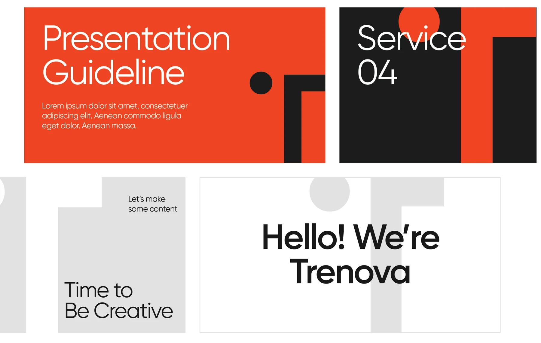 Trenova presentation slide system